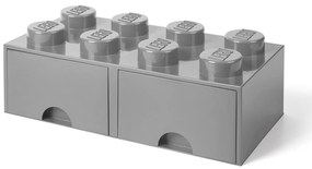 LEGO® Κουτί αποθήκευσης ορθογώνιο Γκρι συρταρωτό 50x25x18cm - 40061740