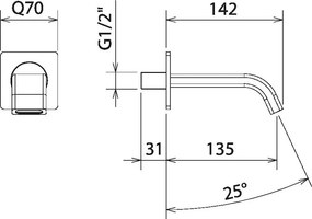 La Torre  46244 White Matt - Στομιο