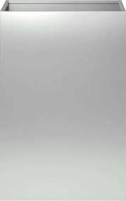 vidaXL Γλάστρα Κήπου Ασημί 40 x 40 x 60 cm Γαλβανισμένος Χάλυβας