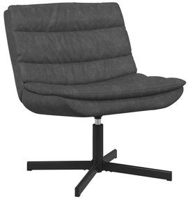 Περιστρεφόμενη καρέκλα Μαύρο 63 x 75 x 76 εκ Αντίκα PU