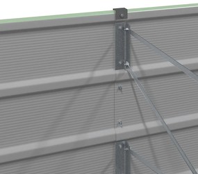 vidaXL Γλάστρα Πράσινο 240 x 80 x 45 cm Ατσάλι