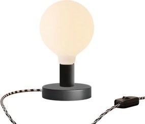 Επιτραπέζιο Φωτιστικό Μεταλλικό Posaluce Globe Μαύρο Διακοπτάκι