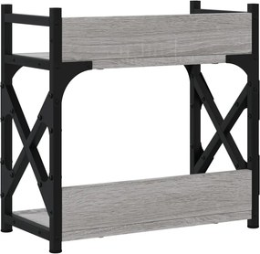 vidaXL Βάση Εκτυπωτή 2 Επιπέδων Γκρι Sonoma 40x20x40 εκ Επεξ. Ξύλο