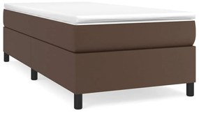 Πλαίσιο Κρεβατιού Boxspring Καφέ 80 x 200 εκ. Συνθετικό Δέρμα - Καφέ