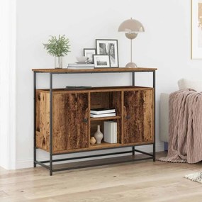 vidaXL Πλαϊνό γραφείο Παλαιό ξύλο 100 x 35 x 80 εκ. Επεξεργασμένο ξύλο