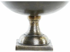 Κεντρικό Τραπεζιού DKD Home Decor Χρυσό Ασημί Αλουμίνιο 25 x 25 x 19 cm (x2)