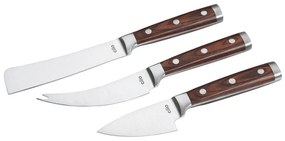 Μαχαίρια Τυριού Sardo (Σετ 3Τμχ) 294255 Silver-Brown Cilio Stainless Steel