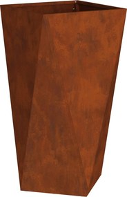 vidaXL Γλάστρα 2 τμχ. Σκ rusty 40 x 40 x 75 cm