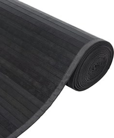 vidaXL Χαλί Ορθογώνιο Γκρι 70 x 400 εκ. Μπαμπού