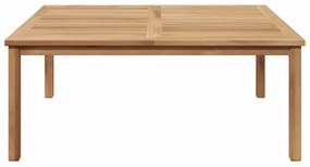 vidaXL Τραπεζάκι σαλονιού Καφέ 110 x 110 x 45 cm Μασίφ ξύλο teak