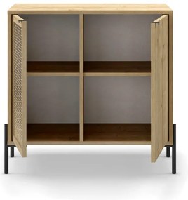 Μπουφές Naive Megapap χρώμα sapphire oak 80x40x80εκ.