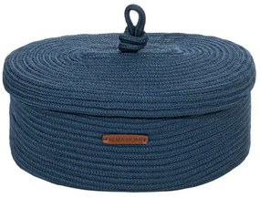 Καλάθι Αποθήκευσης 937ELT1129 34x25x50cm Navy Blue Aberto Design Cotton