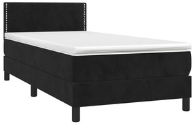 ΚΡΕΒΑΤΙ BOXSPRING ΜΕ ΣΤΡΩΜΑ ΜΑΥΡΟ 90X200 ΕΚ. ΒΕΛΟΥΔΙΝΟ 3141223