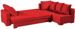 Γωνιακός καναπές Trendy-Αριστερή-265φ 165β εκ.-Κόκκινο