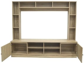 Σύνθετο σαλονιού Ambera σε sonoma απόχρωση 200x40x171.5εκ 200x40x171.5 εκ.