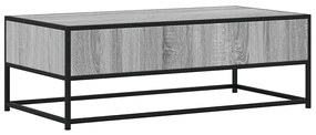 vidaXL Τραπεζάκι Σαλονιού Γκρι Sonoma 100x50x35 εκ. Επεξ. Ξύλο/Μέταλλο