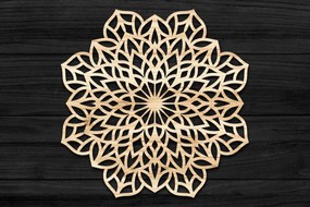 Σετ των 2 Intra απο ξύλο plywood 3mm-4mm πάχος Τρισδιάστατη Mandala Δίασταση 30x30 cm INTRAFABR-69584800