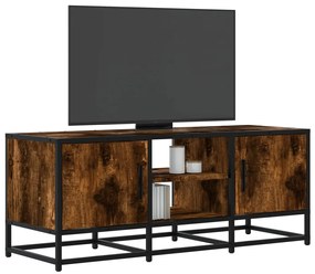 vidaXL Έπιπλο Τηλεόρασης Καπνιστή Δρυς 100x35x41 εκ Επεξ. Ξύλο/Μέταλλο
