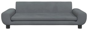 vidaXL Καναπές Παιδικός Σκούρο Γκρι 100 x 54 x 33 εκ. από Βελούδο
