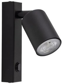 Απλίκα Φωτιστικό Τοίχου GU10 10W IP20 Top TK Lighting-5738-Μαύρο 5738