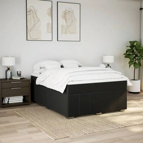 ΚΡΕΒΑΤΙ BOXSPRING ΜΕ ΣΤΡΩΜΑ ΜΑΥΡΟ 140X190 ΕΚ. ΥΦΑΣΜΑΤΙΝΟ 3285472