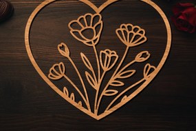 Σετ των 2 Intra απο ξύλο plywood 3mm-4mm πάχος – Ξύλο κοπής Valentine Heart Δίασταση  20x20 cm INTRAFABR-113516907