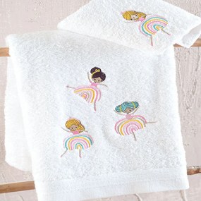 Πετσέτες Βρεφικές Rainbow Girls (Σετ 2τμχ) Multi Ρυθμός Towels Set 70x140cm 100% Βαμβάκι