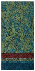 Πετσέτα Θαλάσσης Blossom Bloom Petrol Nef-Nef Beach 100X180cm 100% Cotton