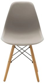 Καρέκλα Alta PP γκρι-φυσικό πόδι 46x50x82