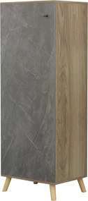 ΠΑΠΟΥΤΣΟΘΗΚΗ-ΝΤΟΥΛΑΠΙ ALVARO HM8954.14 ΜΕΛΑΜΙΝΗ SONAMA-STONE TEXTURE 50Χ38Χ135Yεκ.
