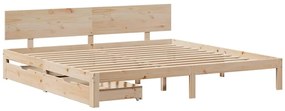 vidaXL Πλαίσιο Κρεβατιού με Συρτάρια Χωρίς Στρώμα 180x200 εκ.