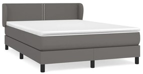 ΚΡΕΒΑΤΙ BOXSPRING ΜΕ ΣΤΡΩΜΑ ΓΚΡΙ 140X190ΕΚ. ΑΠΟ ΣΥΝΘΕΤΙΚΟ ΔΕΡΜΑ 3127251