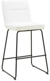 Σκαμπό μπαρ Essential ύφασμα μπεζ-πόδι μαύρο μεταλλικό 53x64.5x107εκ 4αδα 53x64.5x107 εκ.