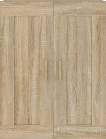 vidaXL Ντουλάπι Τοίχου Sonoma Δρυς 69,5x32,5x90 εκ. Επεξεργασμένο Ξύλο