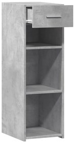 vidaXL Ντουλάπι Γκρι Σκυροδέματος 30x42,5x93 εκ. Επεξεργασμένο Ξύλο
