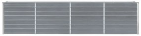 vidaXL Ζαρντινιέρα Ψηλή Γκρι 320 x 40 x 77 εκ. Γαλβανισμένος Χάλυβας