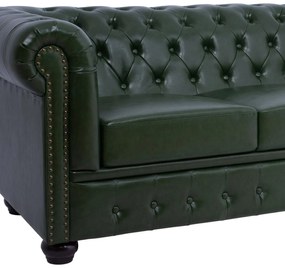 ΚΑΝΑΠΕΣ 3ΘΕΣΙΟΣ T.CHESTERFIELD  ΤΕΧΝΟΔΕΡΜΑ ΚΥΠΑΡΙΣΣΙ 208x90x73 εκ.