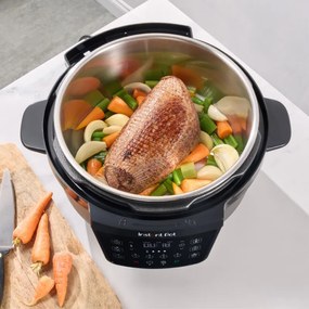 Instant Pot XL 140001901, 1200W, 7.1 l, 7 προγράμματα, έναρξη με καθυστέρηση, οθόνη LCD, Μαύρο