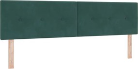 vidaXL Κεφαλάρι Σκούρο Πράσινο 180 cm Βελούδο