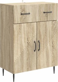 vidaXL Πλαϊνό γραφείο Sonoma Δρυς 66 x 34,5 x 89,5 εκ