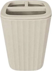Θήκες οδοντόβουρτσας πλαστικές σε σετ 5Χ - Beige - 21566