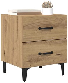 vidaXL Ντουλάπι κρεβατιού 2 pcs artisan δρυς 40 x 35 x 47.5 εκ