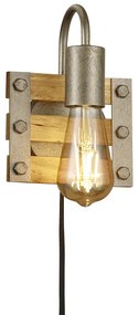 Khan Μοντέρνο Φωτιστικό Τοίχου με Ντουί E27 σε Χρυσό Χρώμα Πλάτους 15cm Trio Lighting 205570167