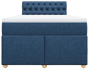 ΚΡΕΒΑΤΙ BOXSPRING ΜΕ ΣΤΡΩΜΑ ΜΠΛΕ 120X200 ΕΚ. ΥΦΑΣΜΑΤΙΝΟ 3288960