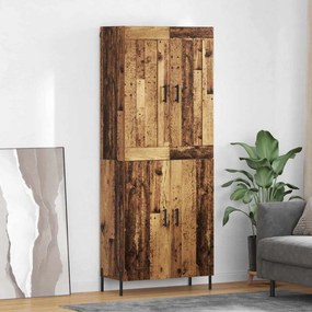 VidaXL Highboard 2 τμχ. Παλιό Ξύλο 69,5 x 34 x 180 εκ.