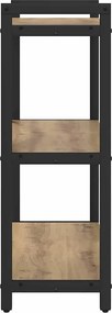 vidaXL Ράφι Βιβλίων 60 x 30 x 85 cm Επεξεργασμένο ξύλο Artisan Oak