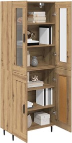 vidaXL Highboard 2 pcs Artisan Oak Επεξεργασμένο ξύλο