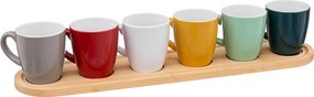 Φλυτζάνια Espresso 90ml Με Δίσκο (Σετ 7τμχ) S-D Colorama 188861