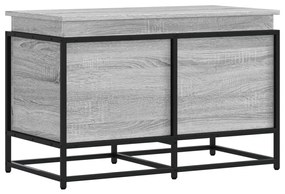 vidaXL Κουτί Αποθήκευσης με Γκρι Sonoma 80x40x51,5 εκ. Επεξ. Ξύλο