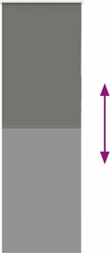 vidaXL Ρολέρ Μπλακάουτ γκρί 85x210 cm Πλάτος υφάσματος 80,7 cm
